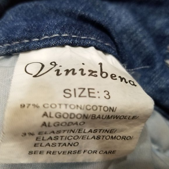 Vinizbena "Pin up Style" high waist denim shorts - Picture 2 of 2